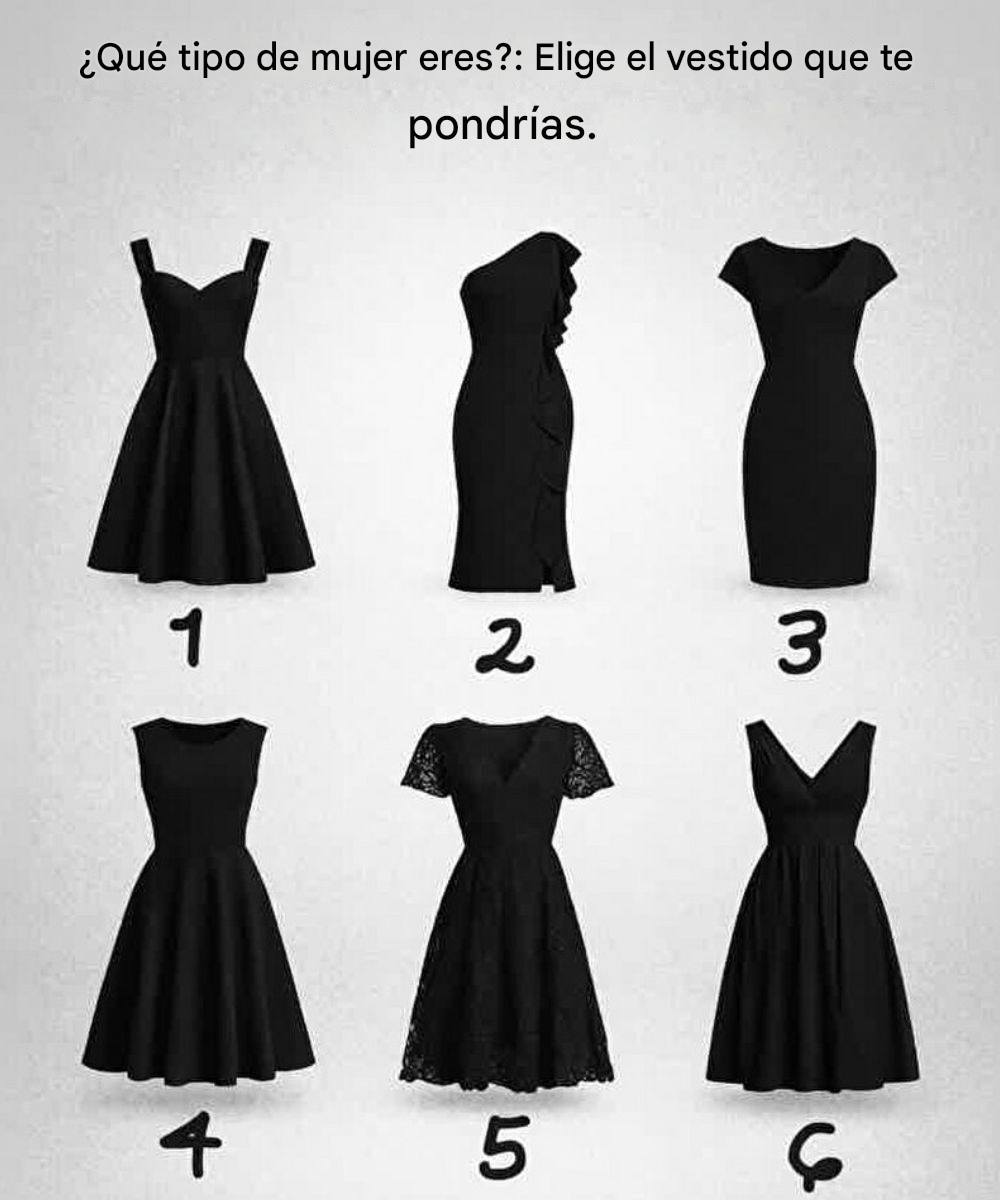¿Qué tipo de mujer eres? Elige el vestido que refleje tu personalidad.