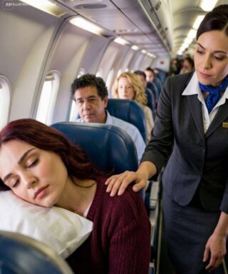 Ella estaba durmiendo en el camarote 8A cuando el capitán preguntó si había algún piloto de combate a bordo.