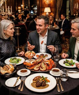 Mi esposo me hizo pagar $2,400 por la cena de su jefe con el dinero que había ahorrado para nuestra hija; momentos después, el karma le dio una lección.