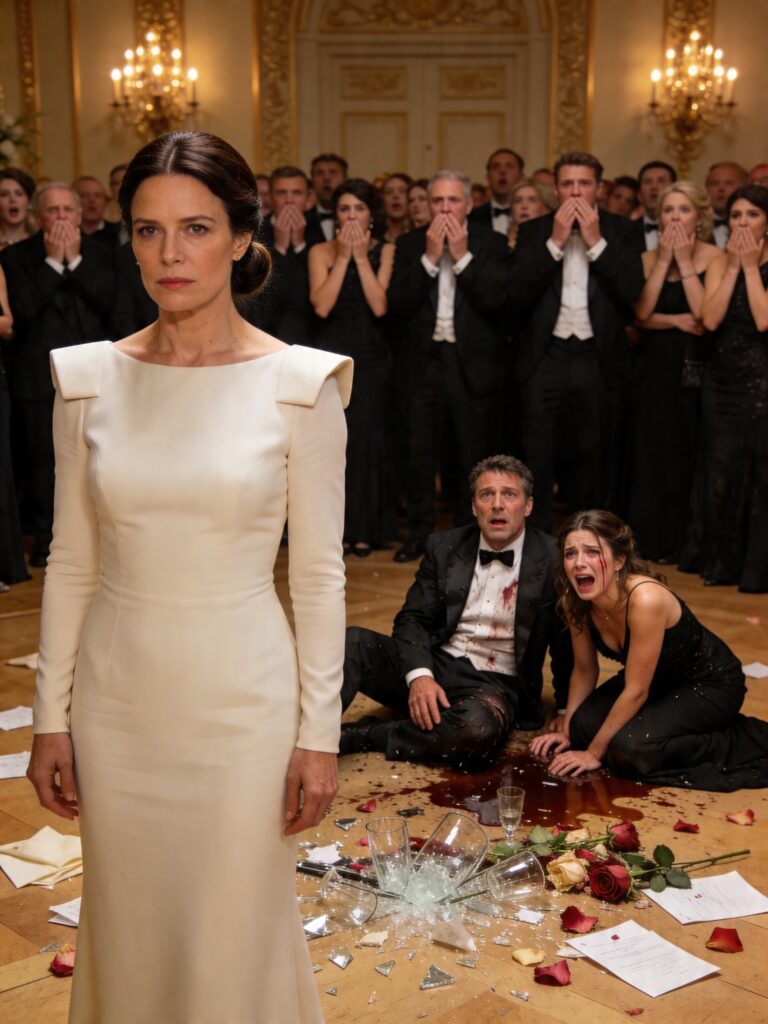 Mi esposo me presentó a su jefe como “la niñera” para que pareciera más importante en la gala, pero no sabía que yo era la mujer que había salvado en secreto la compañía … y lo despedí frente a todos.