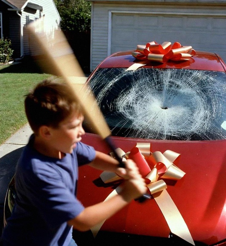 Mi sobrino destrozó mi coche nuevo con un bate de béisbol a instancias de mi hermana, así que le di una lección que jamás olvidará.