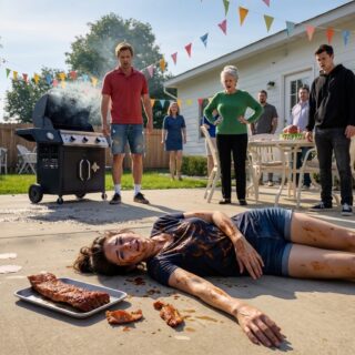 Cuando me desplomé en la entrada de la casa de mi marido cargando su carne de cumpleaños, él no corrió a ayudarme; bajó la mirada, puso los ojos en blanco y dijo: “En serio, Judith, levántate”. Su madre me llamó dramática, los invitados se alejaron y, mientras un pastel con forma de balón de fútbol esperaba en el jardín, un detalle amargo que había ignorado durante cinco meses de repente comenzó a dar forma a una imagen mucho más oscura. Me miró de pie en la entrada, con el humo de la barbacoa de cumpleaños elevándose detrás de él, y en lugar de preguntarme si estaba bien, mi marido puso los ojos en blanco. “En serio, Judith, levántate”. Mi nombre es Judith Santana, tengo 32 años y soy de Covington, Kentucky. Durante cinco meses, mi cuerpo me había estado enviando señales de advertencia: hormigueo en los pies, fatiga aplastante, visión borrosa, piernas que sentía como si pertenecieran a otra persona. Cada vez que decía “Leo”, él decía lo mismo. Estrés. Ansiedad. Agua. Su madre, Freya, sonrió y dijo que las mujeres jóvenes no tenían resistencia. Ese sábado era el cumpleaños de Leo, y Freya había convertido nuestro jardín en un espectáculo: serpentinas, una pancarta, un pastel con forma de balón de fútbol para un hombre cuyo deporte favorito era el bowling. Llevaba un plato de carne ahumada por la entrada cuando de repente me fallaron las piernas. Sin previo aviso. Un momento estaba caminando, al siguiente estaba tirada en el cemento caliente, con la blusa empapada en grasa y sin nada que me quedara bien de las caderas para abajo. Leo se levantó de la parrilla y me miró como si lo hubiera avergonzado. “En serio, Judith, levántate”, repitió. No “¿Estás herida?”, ni “Llama al 911”. Solo irritación. Uno de sus compañeros de trabajo se acercó a mí. Leo me hizo un gesto para que me alejara. “Ella lo está haciendo”. Y eso fue suficiente. Catorce personas me miraban tirada allí, sin ayudarme. Leo ya llevaba meses diciéndole a la gente que yo era dramática, frágil y obsesionada con la enfermedad. Freya se acercó y anunció que yo estaba intentando arruinar el día especial de su hijo, mientras un pastel con forma de balón de fútbol intacto yacía detrás de ella. Acostada allí, recordé dos cosas que había estado tratando de ignorar. La primera era el dinero que faltaba: $1,200 habían desaparecido de nuestros ahorros, supuestamente para reparaciones del auto, aunque nuestro Mazda seguía con la misma luz de verificación del motor encendida. La segunda era un estado de cuenta de tarjeta de crédito por $7,400 a nombre de Leo, en nuestra dirección, que Leo llamó un error bancario. Entonces él y Freya se dieron la vuelta y regresaron a la parrilla, con la música aún sonando. Durante unos noventa segundos, honestamente creí que podría morir en esa entrada y la fiesta continuaría. Entonces escuché la sirena. La verdad es que ese momento no comenzó en la entrada. Comenzó cuando conocí a Leo y pensé que había encontrado a alguien bueno. Al principio, era atento, fácil de confiar, y para cuando todo cambió, había construido toda mi vida en torno a mantener mi compostura. A Freya le dieron una llave de nuestra casa y la usó,Cuando ella quería. Llegaba a casa y encontraba los armarios revueltos, las comidas criticadas y a Leo, que siempre lo arreglaba todo con la misma vieja respuesta: “Es así. Tiene buenas intenciones. No le des tanta importancia, Judith”. Luego llegó el dinero. Leo quería fusionar nuestras cuentas porque éramos un equipo y nunca nos sobraba nada. Cuando cuestioné su decisión, se rió y dijo que yo era pésima en matemáticas. Casi al mismo tiempo, mi estado de salud empeoró. Cuando intenté pedir cita con el médico, resultó que Leo, después de cambiar de trabajo, no me había incluido en su seguro médico. En el quinto mes, el entumecimiento se extendió por mis tobillos y finalmente pagué la cita en efectivo de una pequeña cuenta de emergencia que mi abuela siempre decía que toda mujer debía guardar donde nadie más pudiera tocar. El médico me pidió un análisis de sangre. Los resultados no estaban listos el día que me desmayé. Todas las noches antes de acostarme, tomaba té de manzanilla. Unos cinco meses antes de mi crisis, empezó a tener un sabor ligeramente amargo. Cuando lo mencioné, Leo dijo que había cambiado de marca porque los precios habían subido. Y durante esos cinco meses, me había preparado ese té todas las noches. La paramédica que llegó se llamaba Tanya Eastman: mano firme, mirada penetrante, esa clase de calma que te hace sentir que por fin alguien te está prestando atención. Comprobó la sensibilidad en mis piernas, revisó mis reflejos y empezó a hacer preguntas. ¿Cuándo empezó esto? ¿Había cambiado algo? Le conté mis síntomas. Le dije que no tenía seguro. Entonces mencioné el té. Fue la primera vez en todo el día que vi a alguien reaccionar sin demostrarlo. El bolígrafo de Tanya se ralentizó. Escribió algo y subrayó una línea que no pude leer desde el suelo. Leo se quedó cerca, con los brazos cruzados, mostrando preocupación. “Lleva así meses”, le dijo a Tanya. “Probablemente sea estrés. ¿Quizás deberías comprobar su ansiedad?”. Tanya le pidió que se alejara, con calma y firmeza. Antes de que se alejara, vi un brillo en su rostro que no era miedo en absoluto. Parecía cálculo. Me subieron a la ambulancia. Leo dijo que me acompañaría más tarde, ya que tenía que atender a unos invitados. Desde atrás, Tanya dijo una frase que casi me destrozó: «No estás loca». En el hospital todo se movía rápido y lento a la vez. Tanya le dio al médico de urgencias un informe lo suficientemente detallado como para decirme que había visto algo que no le gustaba y que no iba a ignorar. Leo tardó tres horas en llegar. Cuando por fin apareció, no preguntó qué habían encontrado los médicos. Preguntó cuándo me dejarían salir porque la casa estaba hecha un desastre después de la fiesta y su madre estaba disgustada. Luego se sentó en un rincón, mirando el móvil. Esa noche, la enfermera me preguntó: «¿Te sientes segura en casa?». Automáticamente respondí: «Sí».Entonces abrí nuestra cuenta bancaria y vi algo que no había visto antes: retiros de cajeros automáticos, sesenta dólares cada vez, de Florence, Kentucky, que se remontaban a cuatro meses atrás, como un reloj. No teníamos ninguna razón para estar en Florence. No dormí. Alrededor de las seis de la mañana siguiente, el médico entró con dos mujeres detrás de él, una con uniforme quirúrgico, la otra con una chaqueta oscura y una identificación en el cinturón. Acercó una silla a mi cama antes de hablar, y yo sabía lo suficiente sobre hospitales como para saber que los médicos no se sientan para escuchar buenas noticias. Y en ese instante, el té amargo, el dinero desaparecido, la ansiedad aprendida de Leo, los retiros en Florence y las palabras de Tanya Eastman que enfatizaban este único punto, todo pareció confluir repentinamente. Entonces el médico me miró y comenzó. Ver más