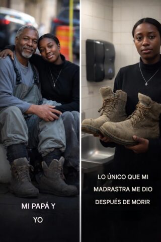 Mi madrastra me tiró sin nada más que las viejas botas de trabajo de mi padre después de su muerte: no tenía idea de lo que había pegado en secreto dentro de la suela