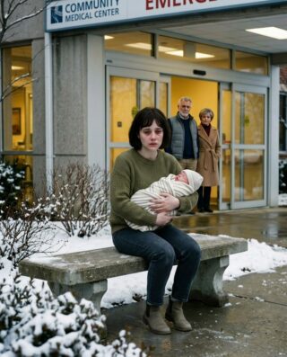 Se suponía que mi sobrina iba a volver a casa con su marido y su hijo recién nacido, pero cuando la encontré descalza fuera del hospital con un frío de cinco grados, todavía con la bata del hospital puesta y agarrando al bebé como si su vida dependiera de ello,