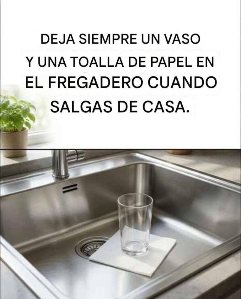 El truco del vaso en el fregadero: por qué deberías hacerlo antes de salir de casa.