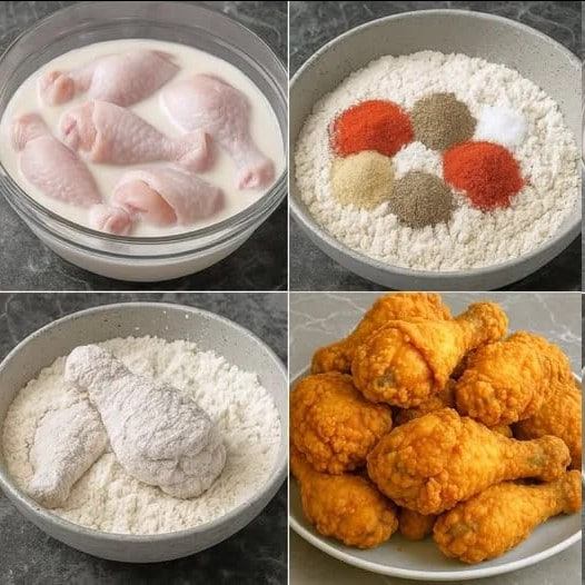 pollo KFC (súper crujiente y con sabor secreto)