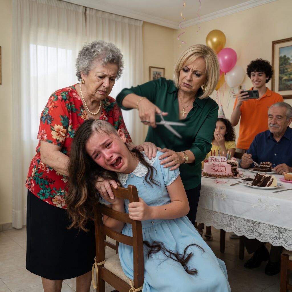Mi hija llegó a la fiesta con el pelo rizado y una sonrisa radiante… pero cuando se fue, tenía el pelo despeinado, los brazos cubiertos de moretones y un secreto había llevado a mi familia a suplicar a la policía.