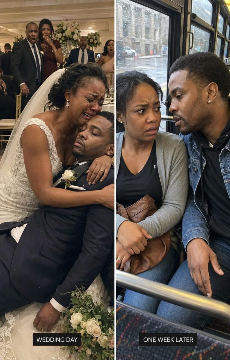 Mi esposo dijo: escribió el día de nuestra boda: una semana después, se sentó junto a mí en un autobús y susurró: “No grites, necesitas saber toda la verdad”