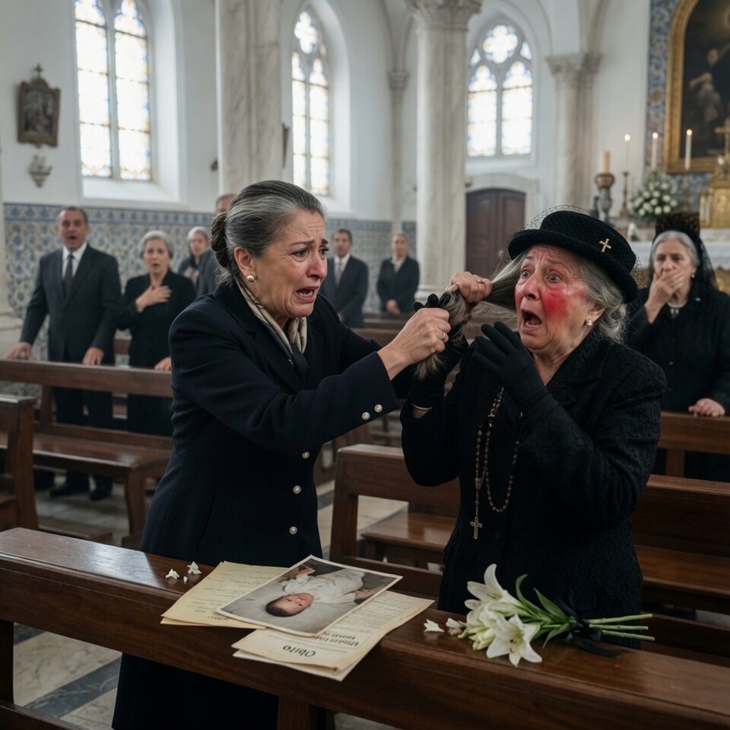 Le di una cachetada a mi suegra frente a toda la iglesia tras descubrir el secreto más sucio de mi difunto esposo; durante décadas me hicieron llorar ante una tumba vacía mientras ellos vendían a mi bebé recién nacido.