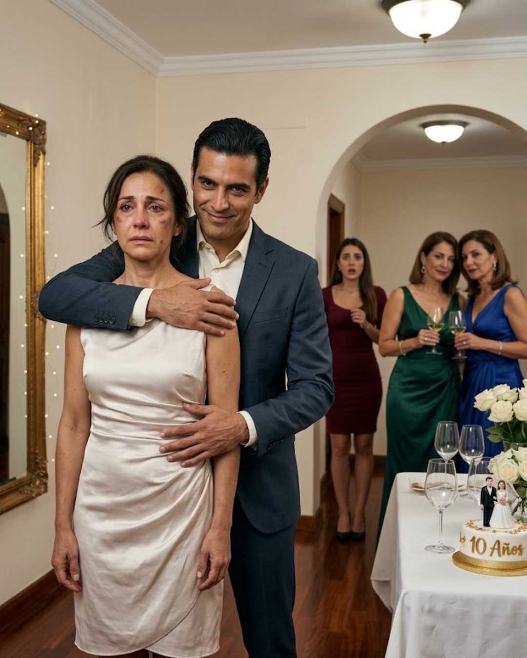 Una esposa llegó a su cena de aniversario con el ojo morado y 50 invitados en silencio… – lbsuong