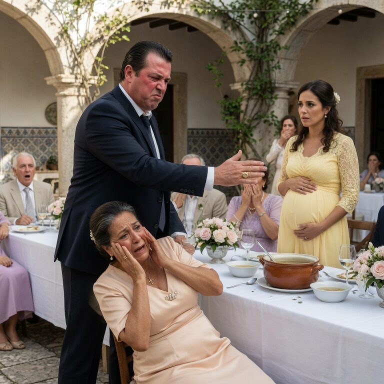 Mi suegra se burló de mi madre por venir de rancho y mi esposo la golpeó por una olla de caldo… entonces revelé la verdad que ninguna novia debía saber