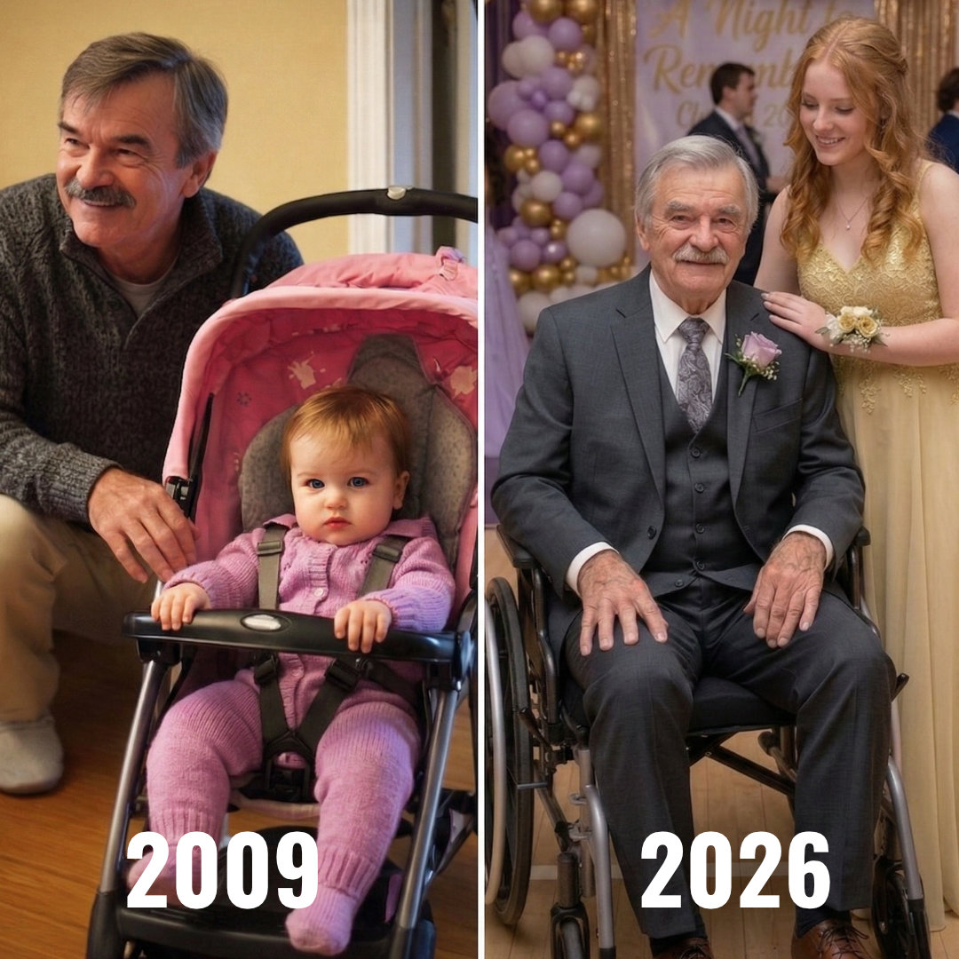 Llevé a mi abuelo en silla de ruedas al baile de graduación después de que me criara solo – Cuando una compañera se burló de él, lo que dijo por el micrófono hizo que todo el gimnasio quedara en silencio