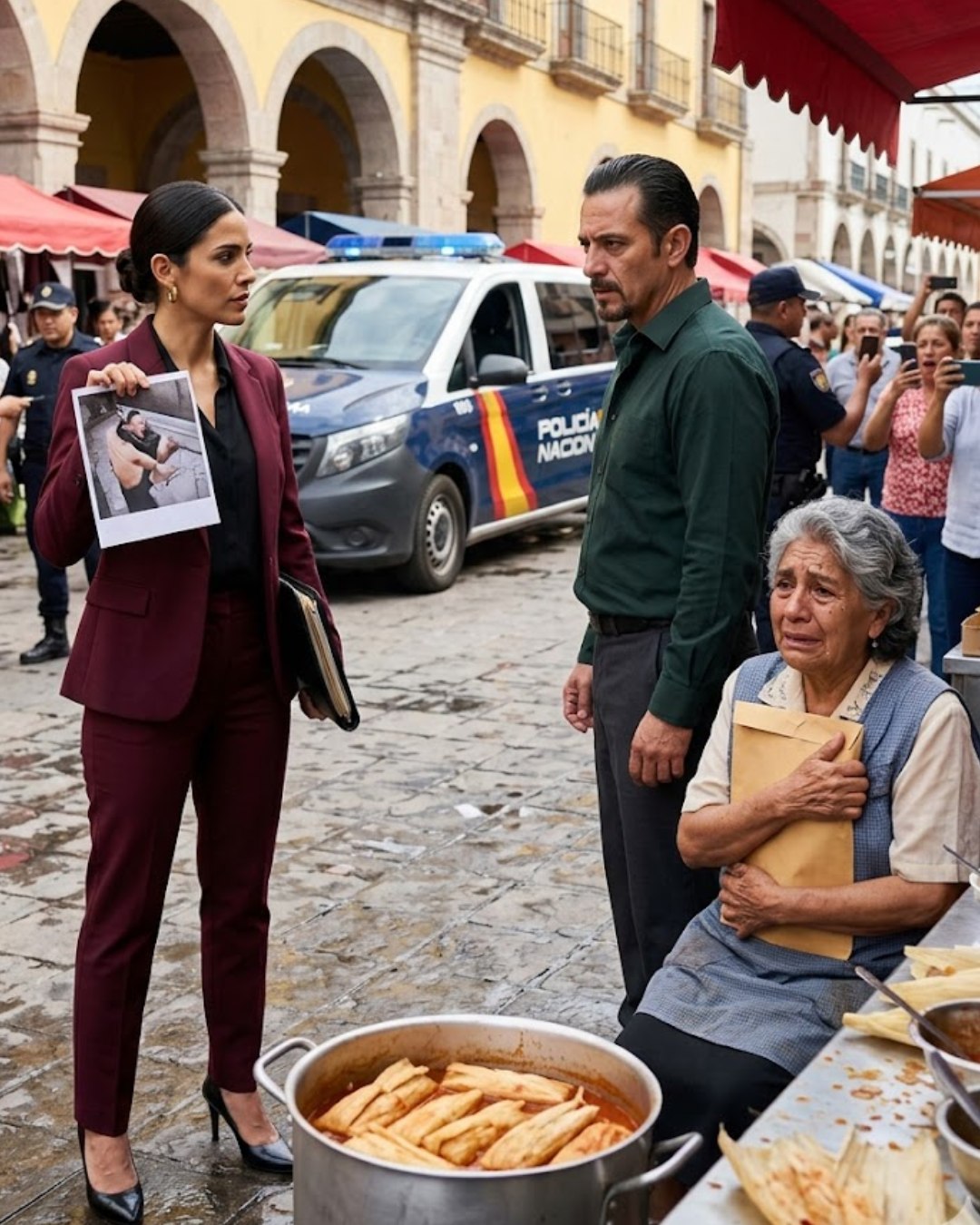 El delegado humilló a la vendedora de tamales y le destrozó el puesto. – lbsuong