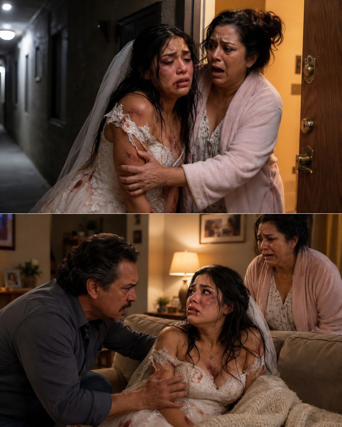 Mi hija volvió a casa ensangrentada en su noche de bodas… porque su suegra la golpeó por negarse a cederle su departamento.